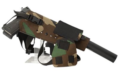 Cole-tac Varmint Wrangler XL Chest Pistol Holster for 0.22 Pistols, Right Hand, M81 Woodland