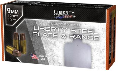 Liberty Ammunition 9mm Luger 100-Grain Handgun Ammunition, 50 Rounds