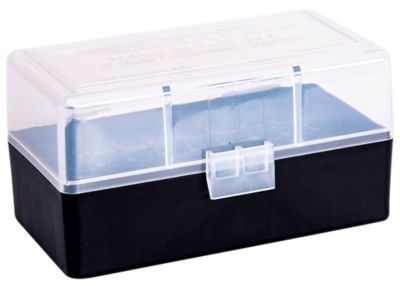 Berry's .223 Remington/5.56 NATO Polypropylene Ammo Box, Holds 50 Rounds, Clear/Black