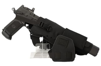 Cole-tac Varmint Wrangler XL Chest Pistol Holster for 0.22 Pistols, Left Hand, Black