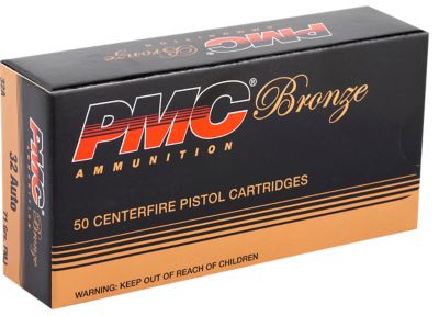 PMC Bronze .32 ACP 71-Grain Full Metal Jacket Handgun Ammunition, 50 Rounds