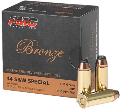 PMC Bronze .44 Special 180-Grain Jacketed Hollow Point Handgun Ammunition, 25 Rounds