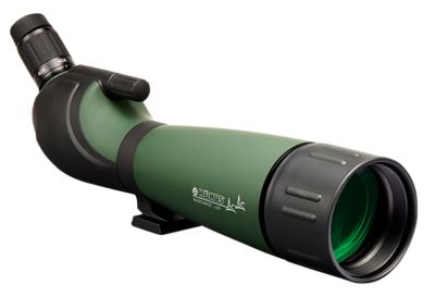 Konus 20-60x 100mm Konuspot 100 Angled Body Spotting Scope, Green Rubber Armor Aluminum