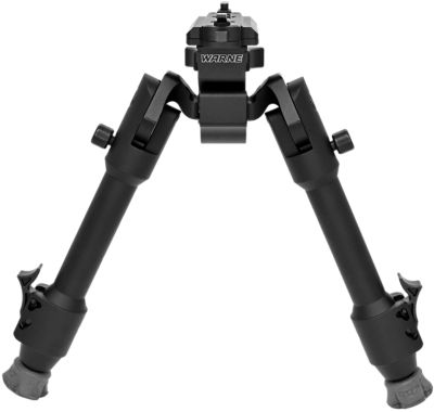 Warne Aluminum/Steel Folding Skyline Precision Shooting Bipod, Black