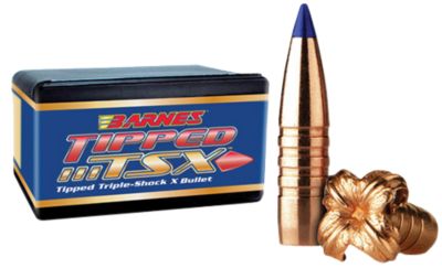 Barnes Bullets Tipped TSX 6.5 Creedmoor 100-Grain TTSX Boat Tail Reloading Rifle Bullets, 50 Rounds