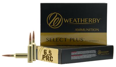 Weatherby Select Plus 6.5 PRC 130-Grain Swift Scirocco Rifle Ammunition, 20 Rounds