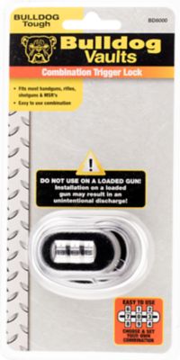 Bulldog Metal Combination Trigger Lock for Handguns/Rifles/Shotguns, Black