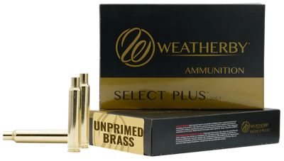 Weatherby .300 Weatherby Mag Unprimed Brass Rifle Cases, 20 Rounds