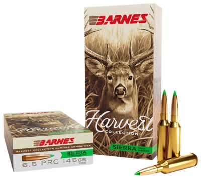 Barnes Bullets Harvest 6.5 PRC 145-Grain Sierra Tipped GameKing Rifle Ammunition, 20 Rounds