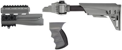 Advanced Technology S-Force GEN2 Stock with X2 Recoil System for AK-47, Gray