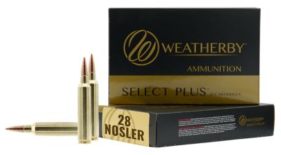 Weatherby Select Plus .28 Nosler 180-Grain Rifle Ammunition, 20 Rounds