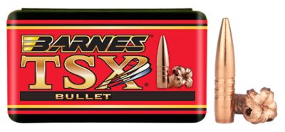 Barnes Bullets TSX .270 Win 130-Grain TSX Boat Tail Reloading Rifle Bullets, 50 Rounds