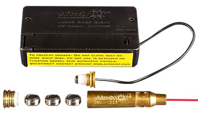 AimSHOT Laser Boresighter Cartridge, 223 Rem, Brass, 20X Brighter