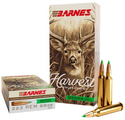 Barnes Bullets Harvest .223 Remington 69-Grain Sierra Tipped GameKing Rifle Ammunition, 20 Rounds
