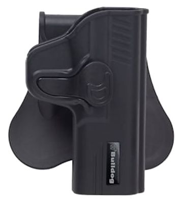 Bulldog Rapid Release OWB Holster for S&W M&P Shield EZ, Right Hand, Black, Polymer