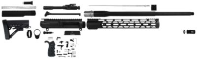 TacFire AR Build Kit for AR-Platform, 6.5 Creedmoor, 5/8 in. x 24 Thread, Black Nitride