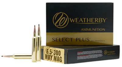 Weatherby Select Plus 6.5-300 Weatherby Mag 156-Grain Berger Extreme Outer Limits Elite Rifle Ammunition, 20 Rounds