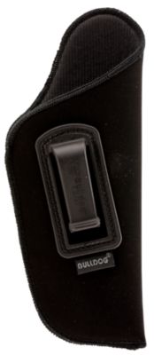 Bulldog Deluxe IWB Holster for Beretta 92/Glock 20/2-3 in. Barrel, Right Hand, Black, Suede Like