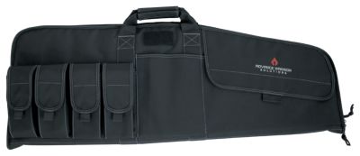 Advance Warrior Solutions 36 in. Rifle Raptor Polyester Tactical Gun Case with 4 Magazine Pouches, Black