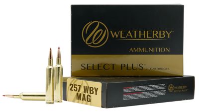 Weatherby Select Plus .257 Weatherby Mag 100-Grain Swift Scirocco Rifle Ammunition, 20 Rounds