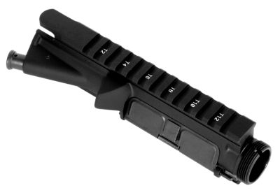 LBE Unlimited Upper Receiver for AR-15, 5.56x45mm NATO, 7075-T6 Aluminum, Black Receiver, Includes Forward Assist