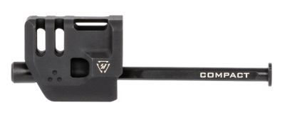 Strike Industries Mass Driver Compensator for Glock 19 Gen4, 9mm Luger, 1.41 in. OAL, Black, Aluminum