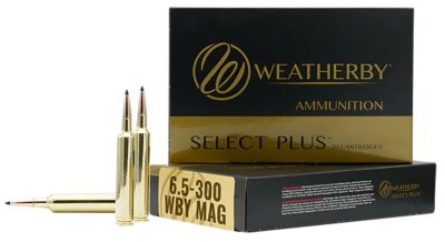 Weatherby Select Plus 6.5-300 Weatherby Mag 130-Grain Swift Scirocco II Rifle Ammunition, 20 Rounds