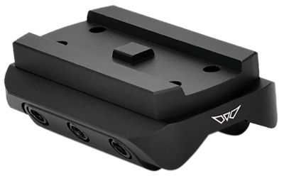 Warne Mini Red Dot Mount Shotgun Rib for Holosun/Sig Romeo5/Vortex Crossfire/Aimpoint Micro H1-H2/ Aimpoint T1-T2, Black