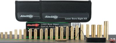 AimSHOT Master Kit Multi-Caliber Bore Sight with Green 532nM Laser for Rifles, Uses 2 AAA Batteries (Not Included)