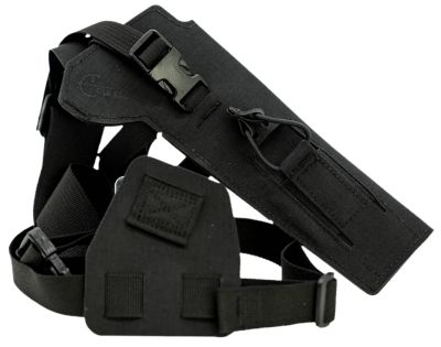 Cole-tac Varmint Wrangler Chest Pistol Holster for 0.22 Suppressor Hosts, Left Hand, Black, VW201