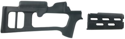 Advanced Technology Fiberforce Stock Package for AK-47 Rifles, Fixed Thumbhole & Ventilated Handguard, Black, Synthetic