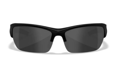 Wiley X Adult Valor Polycarbonate Shooting Glasses, Medium, Smoke Gray/Matte Black, CHVAL08