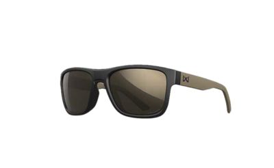 Wiley X Adult Ovation Polycarbonate Shooting Glasses, Tungsten Mirror/Matte Black/Tan