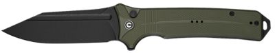 Civivi Knives 3.74 in. Neurohaptic EDC Folding Knife, Clip Point Black, Stonewashed, Nitro-V Steel Blade, OD Green G10 Handle
