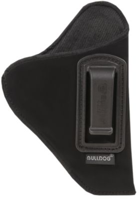 Bulldog Deluxe IWB Holster for Glock 42/43/Ruger LC9/2-3 in. Barrel, Right Hand, Black, Suede Like