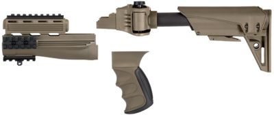Advanced Technology S-Force GEN2 Stock with X2 Recoil System for AK-47, Flat Dark Earth