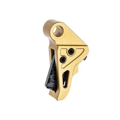 Tyrant CNC I.T.T.S Trigger/Shoe for Springfield Hellcat Pro, Gold/Black, Aluminum