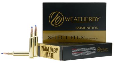 Weatherby Select Plus 7mm Weatherby Mag 140-Grain Barnes Tipped TSX Lead Free Rifle Ammunition, 20 Rounds