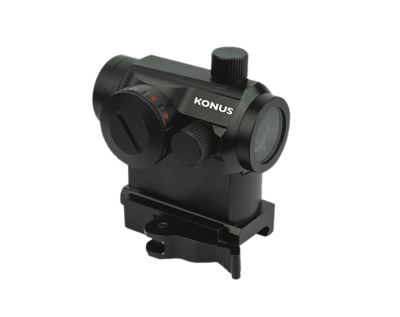 Konus Pro Nuclear Red/Green Dot Sight, Matte Black, 1x22mm, 3 MOA, Red/Green Dot Reticle