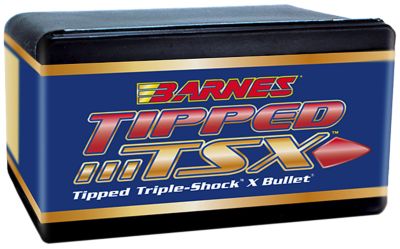 Barnes Bullets Tipped TSX 6.5 Creedmoor 120-Grain TTSX Boat Tail Reloading Rifle Bullets, 50 Rounds