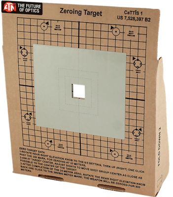 ATN Zeroing Cardboard Thermal Shooting Targets, 3-Pack