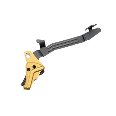 Tyrant CNC I.T.T.S Trigger for Glock 43/43x/48, Gold/Black, Aluminum/Steel