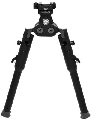 Warne Skyline Lite Pro Quick-Detach Shooting Bipod for Picatinny, Black