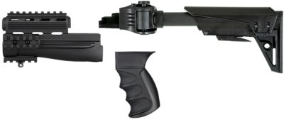 Advanced Technology Strikeforce GEN2 Stock with X2 Recoil System for AK-47, Black