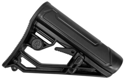 Adaptive Tactical EX Performance Lite Stock for AR-15/AR-10, Adj. M4 Style, Swivel Stud, Black, Synthetic