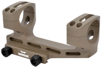 Warne Skeletonized Scope Mount/Ring Combo for MSR, Extended, Dark Earth, Aluminum, 30mm Tube, 20 MOA