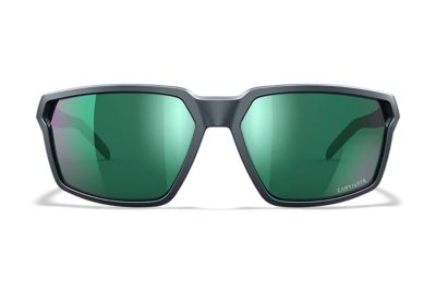Wiley X Adult WX Sierra Polycarbonate Shooting Glasses, M/L, Green Mirror/Matte Graphite