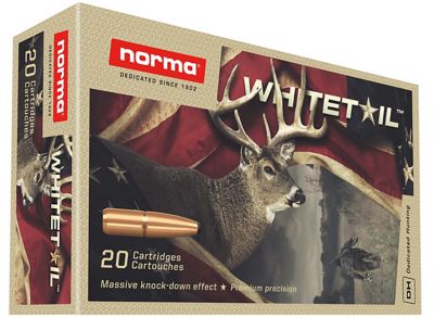 Norma Ammunition Dedicated Hunting Whitetail .30-06 Springfield 150-Grain Pointed Soft Point Rifle Ammunition, 20 Rounds