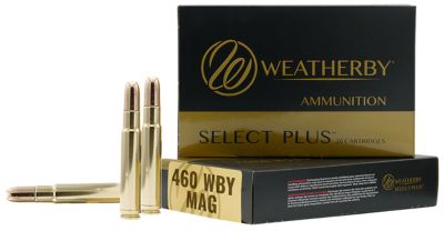 Weatherby Select Plus .460 Weatherby Mag 450-Grain Barnes TSX Lead Free Rifle Ammunition, 20 Rounds