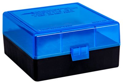 Berry's .223 Remington/5.56 NATO Polypropylene Ammo Box, Holds 100 Rounds, Blue/Black